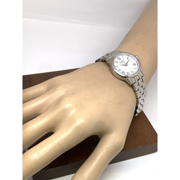 Tissot Women's Watch Swiss Quartz White Dial 28mm Silver Steel T1292101101300 - Picture 5 of 14
